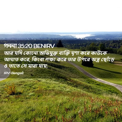 Picture 02 - গননা 35:20 BENIRV - আর যদি কোনো - Bible Verse Picture