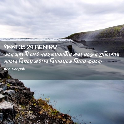 Picture 02 - গননা 35:24 BENIRV - তবে মণ্ডলী সেই - Bible Verse Picture