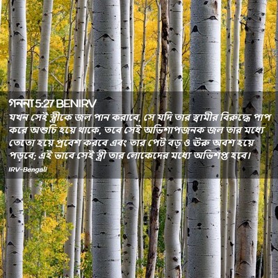 Picture 02 - গননা 5:27 BENIRV - যখন সেই স্ত্রীকে - Bible Verse Picture