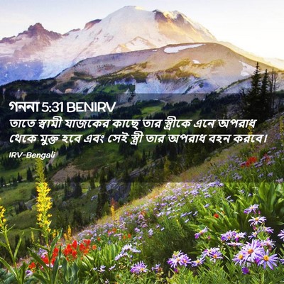 Picture 02 - গননা 5:31 BENIRV - তাতে স্বামী - Bible Verse Picture