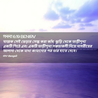 Picture 02 - গননা 6:19 BENIRV - যাজক সেই ভেড়ার - Bible Verse Picture