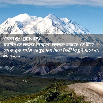 Picture 02 - গননা 6:4 BENIRV - যতদিন সে আমার - Bible Verse Picture