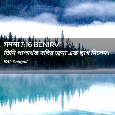 Picture 02 - গননা 7:16 BENIRV - তিনি পাপার্থক - Bible Verse Picture