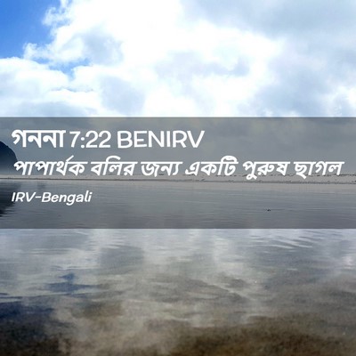 Picture 02 - গননা 7:22 BENIRV - পাপার্থক বলির - Bible Verse Picture