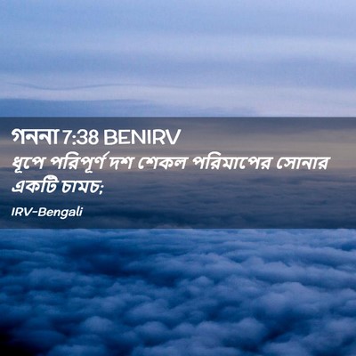 Picture 02 - গননা 7:38 BENIRV - ধূপে পরিপূর্ণ দশ - Bible Verse Picture