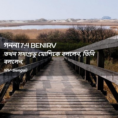 Picture 02 - গননা 7:4 BENIRV - তখন সদাপ্রভু - Bible Verse Picture
