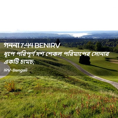 Picture 02 - গননা 7:44 BENIRV - ধূপে পরিপূর্ণ দশ - Bible Verse Picture