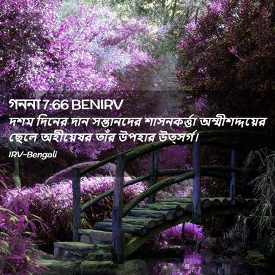 Picture 02 - গননা 7:66 BENIRV - দশম দিনের দান - Bible Verse Picture