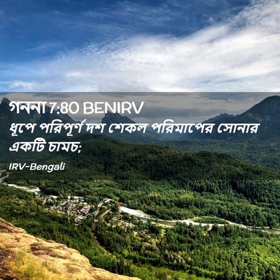 Picture 02 - গননা 7:80 BENIRV - ধূপে পরিপূর্ণ দশ - Bible Verse Picture