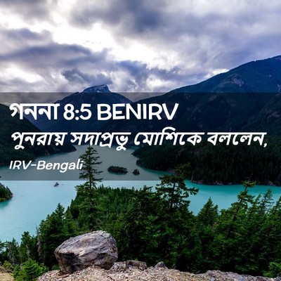 Picture 02 - গননা 8:5 BENIRV - পুনরায় সদাপ্রভু - Bible Verse Picture