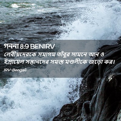 Picture 02 - গননা 8:9 BENIRV - লেবীয়দেরকে সমাগম - Bible Verse Picture