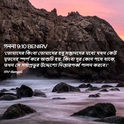 Picture 02 - গননা 9:10 BENIRV - ‘তোমাদের কিংবা - Bible Verse Picture