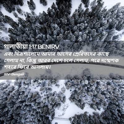 Picture 02 - গালাতীয়া 1:17 BENIRV - এবং যিরূশালেমে - Bible Verse Picture