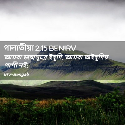 Picture 02 - গালাতীয়া 2:15 BENIRV - আমরা জন্মসূত্রে - Bible Verse Picture