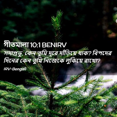 Picture 02 - গীতমালা 10:1 BENIRV - সদাপ্রভুু, কেন - Bible Verse Picture