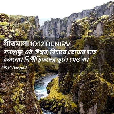 Picture 02 - গীতমালা 10:12 BENIRV - সদাপ্রভুু; ওঠ, - Bible Verse Picture