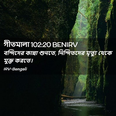 Picture 02 - গীতমালা 102:20 BENIRV - বন্দিদের কান্না - Bible Verse Picture