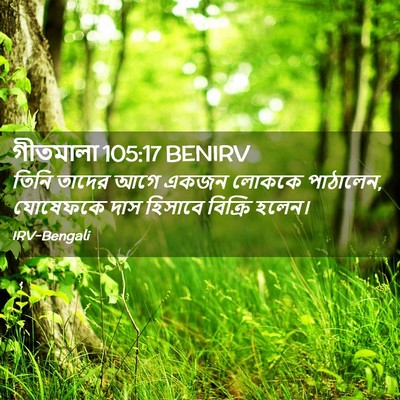 Picture 02 - গীতমালা 105:17 BENIRV - তিনি তাদের আগে - Bible Verse Picture