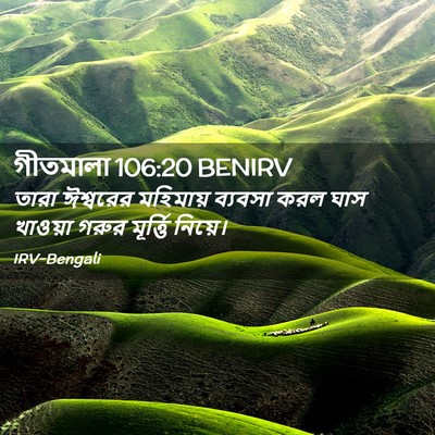 Picture 02 - গীতমালা 106:20 BENIRV - তারা ঈশ্বরের - Bible Verse Picture