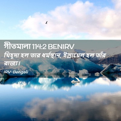 Picture 02 - গীতমালা 114:2 BENIRV - যিহূদা হল তার - Bible Verse Picture
