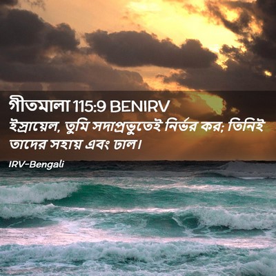 Picture 02 - গীতমালা 115:9 BENIRV - ইস্রায়েল, তুমি - Bible Verse Picture