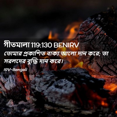 Picture 02 - গীতমালা 119:130 BENIRV - তোমার প্রকাশিত - Bible Verse Picture