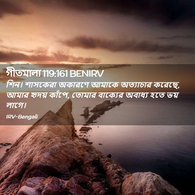 Picture 02 - গীতমালা 119:161 BENIRV - শিন। শাসকেরা - Bible Verse Picture