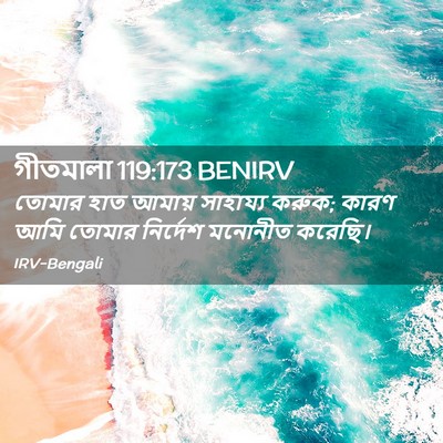Picture 02 - গীতমালা 119:173 BENIRV - তোমার হাত আমায় - Bible Verse Picture