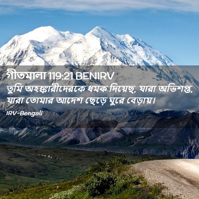 Picture 02 - গীতমালা 119:21 BENIRV - তুমি - Bible Verse Picture