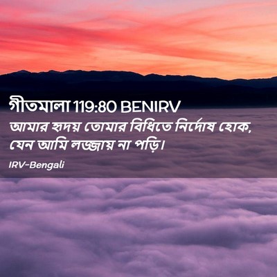Picture 02 - গীতমালা 119:80 BENIRV - আমার হৃদয় তোমার - Bible Verse Picture