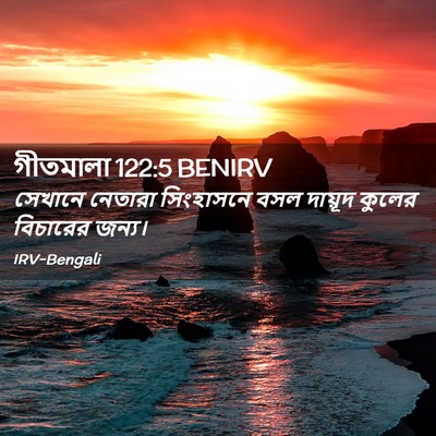 Picture 02 - গীতমালা 122:5 BENIRV - সেখানে নেতারা - Bible Verse Picture