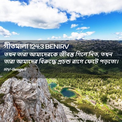 Picture 02 - গীতমালা 124:3 BENIRV - তখন তারা আমাদেরকে - Bible Verse Picture