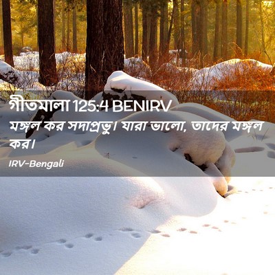 Picture 02 - গীতমালা 125:4 BENIRV - মঙ্গল কর - Bible Verse Picture