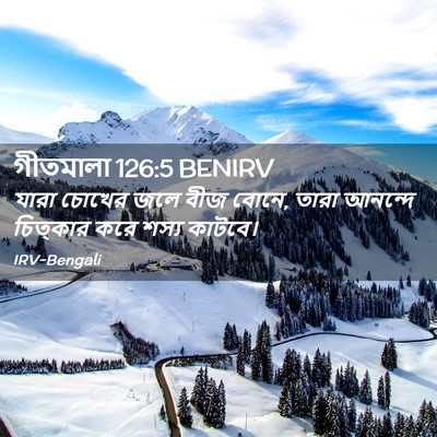 Picture 02 - গীতমালা 126:5 BENIRV - যারা চোখের জলে বীজ - Bible Verse Picture