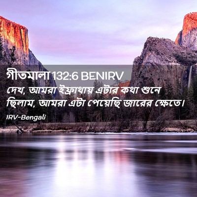 Picture 02 - গীতমালা 132:6 BENIRV - দেখ, আমরা - Bible Verse Picture