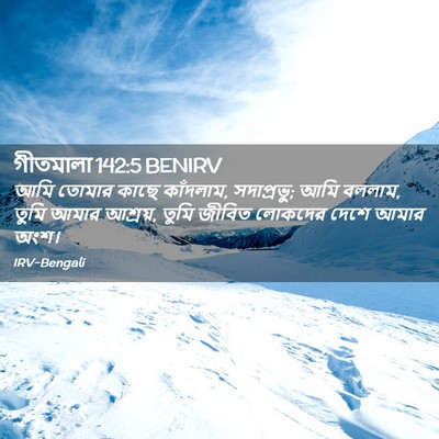 Picture 02 - গীতমালা 142:5 BENIRV - আমি তোমার কাছে - Bible Verse Picture
