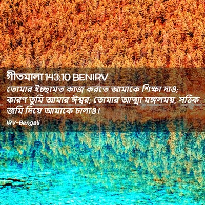 Picture 02 - গীতমালা 143:10 BENIRV - তোমার ইচ্ছামত কাজ - Bible Verse Picture