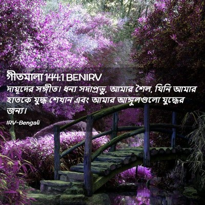 Picture 02 - গীতমালা 144:1 BENIRV - দায়ূদের সঙ্গীত। - Bible Verse Picture