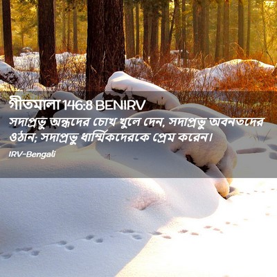 Picture 02 - গীতমালা 146:8 BENIRV - সদাপ্রভুু অন্ধদের - Bible Verse Picture