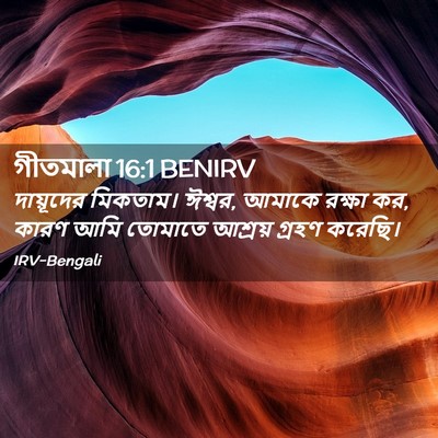 Picture 02 - গীতমালা 16:1 BENIRV - দায়ূদের মিকতাম। - Bible Verse Picture