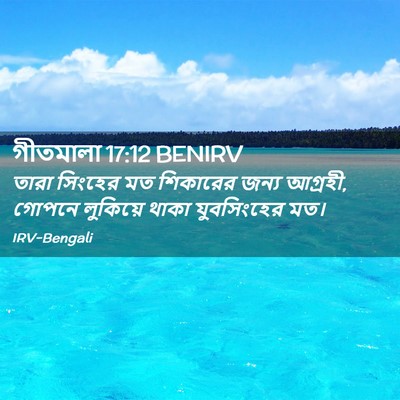 Picture 02 - গীতমালা 17:12 BENIRV - তারা সিংহের মত - Bible Verse Picture
