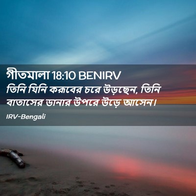 Picture 02 - গীতমালা 18:10 BENIRV - তিনি যিনি করূবের - Bible Verse Picture