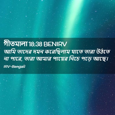 Picture 02 - গীতমালা 18:38 BENIRV - আমি তাদের দমন - Bible Verse Picture