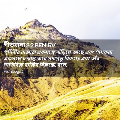 Picture 02 - গীতমালা 2:2 BENIRV - পৃথিবীর রাজারা - Bible Verse Picture