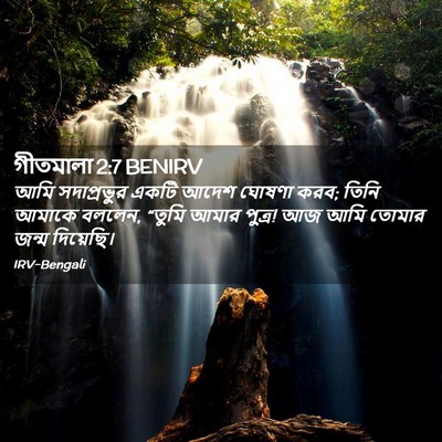 Picture 02 - গীতমালা 2:7 BENIRV - আমি সদাপ্রভুুর - Bible Verse Picture