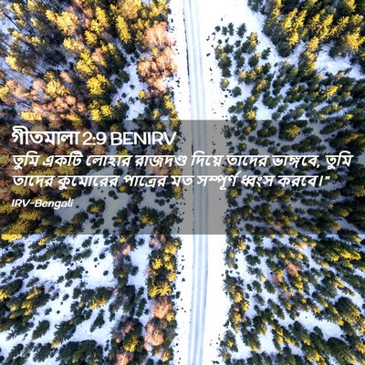 Picture 02 - গীতমালা 2:9 BENIRV - তুমি একটি লোহার - Bible Verse Picture