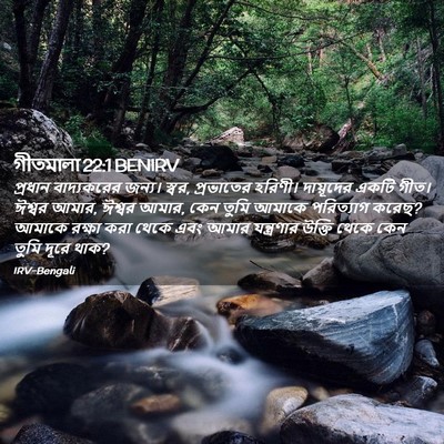 Picture 02 - গীতমালা 22:1 BENIRV - প্রধান বাদ্যকরের - Bible Verse Picture