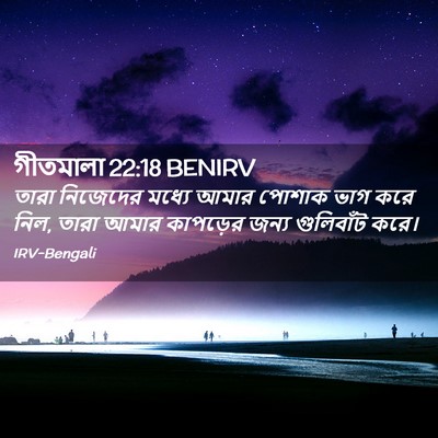 Picture 02 - গীতমালা 22:18 BENIRV - তারা নিজেদের - Bible Verse Picture