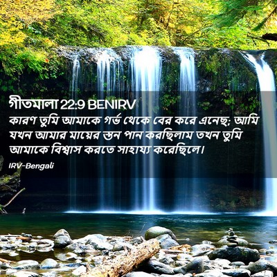 Picture 02 - গীতমালা 22:9 BENIRV - কারণ তুমি আমাকে - Bible Verse Picture