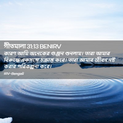 Picture 02 - গীতমালা 31:13 BENIRV - কারণ আমি অনেকের - Bible Verse Picture